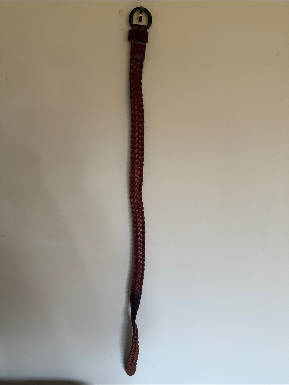 Esprit Braided Leather Belt in Brown